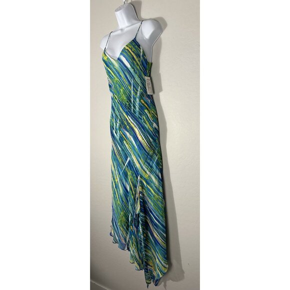 NWT Alberto Makali Dress Womens 6 Maxi 90's Y2K Whimsigoth Quiet Luxury Vintage - Picture 3 of 12